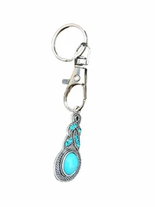 Indianer Typ Metall/Kunst Türkis; Unikat; Sammler Schlüsselanhänger; NEU - Bild 1 von 7