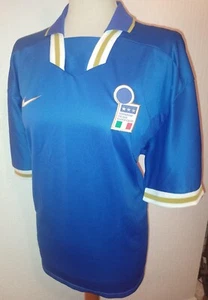 MENS RARE VINTAGE RETRO ITALY EURO 96 1996 NIKE HOME SHIRT MENS XL XLARGE ITALIA - Picture 1 of 7