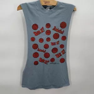 Vintage ‘88 Basketbal Modified Muscle Tank Basketball Graphic Mens Small Hanes - Picture 1 of 5