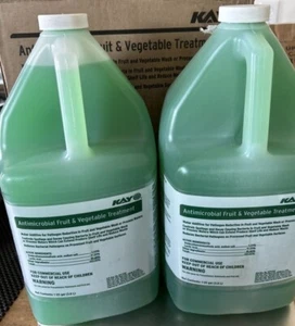 (2 Pack) Kay Antimicrobial Fruit & Vegetable Wash Treatment, 1 gal. each Exp9/25 - Picture 1 of 2