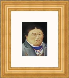 Fernando Botero Portrait Of Ingres Custom Framed Print  - Picture 1 of 2