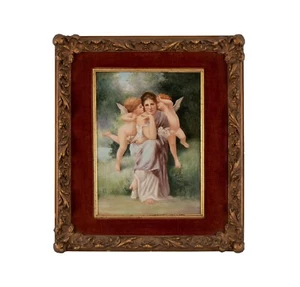 Huge Limoges Hand Painted Porcelain Plaque Signed c.1900 - Picture 1 of 12