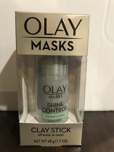 New Face Masks by Olay, Shine Control with Tea Tree Extract, 1.7 Oz beauty clay  - Picture 1 of 7