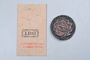 WWII GERMAN DRIVER PROFICIENCY BADGE IN BRONZE w/ISSUE PACKET - Imagen 1 de 12