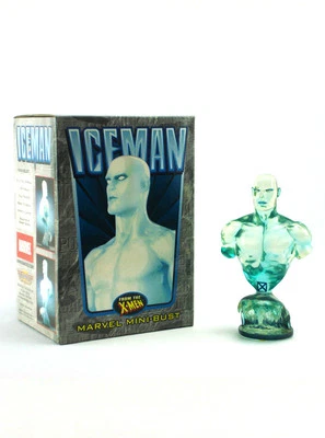 Mini Busto Bowen Designs Hombre de Hielo Prueba de Artista Versión Transparente AP Marvel Comics Nuevo Foto 1 de 4