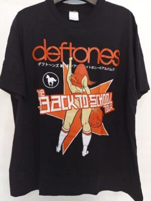 Deftones “Back To School Tour” Retro Style Black Unisex Tshirt S-5XL KH13866 - Image 1 of 2