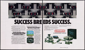 NINTENDO R.O.B. / Robot__Original 1986 early Trade AD / NES game promo / poster