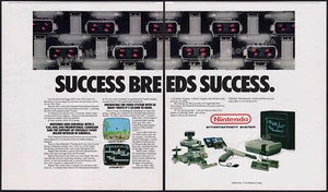 NINTENDO R.O.B. / Robot - Originale 1986 Early Trade AD / NES gioco promo / poster - Foto 1 di 3