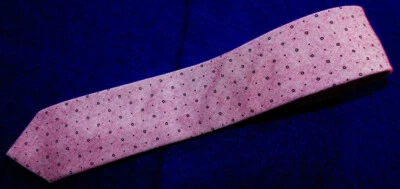 CORBATA DELGADA CON MOTIVO DE PUNTOS ROJOS/MARRONES TODO ALGODÓN PINGÜINO PARA HOMBRE - CORBATAS DE DISEÑO. Foto 1 de 3