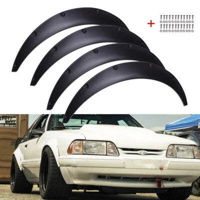 Arcos de rueda extra anchos 4,5" 4 piezas para guardabarros para Ford Mustang 3rd 1979-1993 Foto 1 de 4