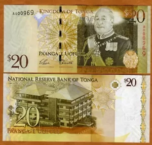 Tonga, Königreich, 20 Pa'anga, 2008, P-41a, A-Präfix, UNC - Bild 1 von 1