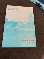 1981 Brechin City V Cowdenbeath Match Football Programme