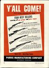1958 Paper Ad 2 Pg Parris Toy Rifles Trainerifle Kadet Training Cork Rifle