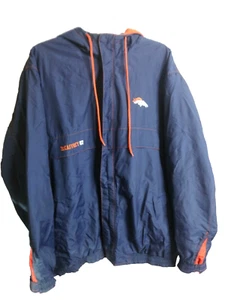 NFL Players Inc Denver Broncos Ed McCaffrey 87, Mens Hooded Jacket Size Large - Picture 1 of 12