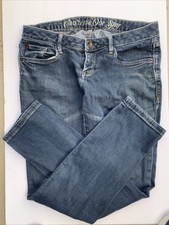 Converse One Star Size 10  Women's Low Rise Boot Cut Denim Jean Dark Wash