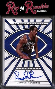 2022-23 Panini National Treasures George McGinnis Peerless Signatures/99 - Imagen 1 de 2