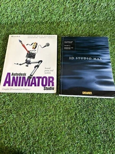 Vintage Autodesk Animator Studio (1995) And kinetix 3D studio Max Guide Books - Picture 1 of 5