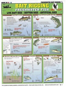 Freshwater Bait Rigging Guide #1- Waterproof Reference - Picture 1 of 2