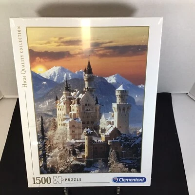 Clementoni 1500 Piece Jigsaw Puzzle Neuschwanstein 23.25” x 33.25” SEALED - Image 1 of 3