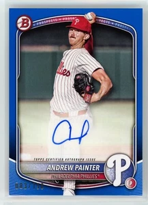 Andrew Painter 2025 Bowman Rookie Auto Blue #/150 Philadelphia Phillies #BPA-AP - Bild 1 von 2