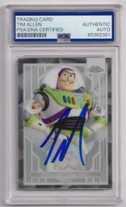 TIM ALLEN 2023 Topps Chrome Disney Buzz Lightyear Signed AUTO Card PSA DNA - Picture 1 of 2