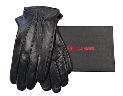 Mens Premium High Quality Super Soft Real Leather Gloves Lined Warm Gift Boxed - Image 1 of 4