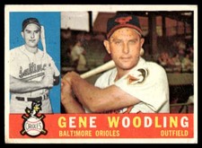 1960 Topps #190 Gene Woodling  Baltimore Orioles Low Grade Filler