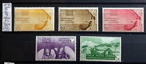 ITALY KINGDOM 1935 BELLINI AERIA COMPLETE SERIES NEW - 5 STAMPS NEW** - Picture 1 of 1