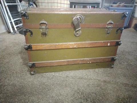 Vintage Antique Trunk Cover