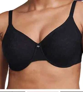 Sujetador Chantelle 18J2 Comfort Chic Sin Costuras 34H Negro Con Aros $82 Nuevo con Etiquetas - Imagen 1 de 8