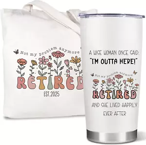 Retirement Gifts Set Women 2025 Best Retirement Present Humorous Happy Retired - Picture 1 of 1