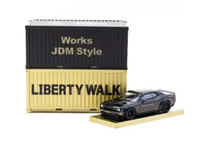 1:64 Dodge Challenger SRT Hellcat LB-WORKS -- Black Metallic -- Tarmac Works - Picture 1 of 3