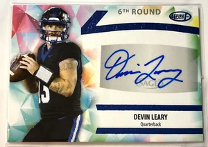 Devin Leary 2024 SAGE Aspire Auto Rookie Blue Foil Ravens Asp-dl - Bild 1 von 2