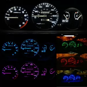 For 92-95 Gauge Cluster Light Bulbs + Climate Control LED Kit for Honda Civic EG - Picture 1 of 12