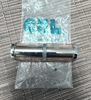 Perillas de puerta de ducha con plástico estilo cilindro cromado pulido CRL  Foto 1 de 4