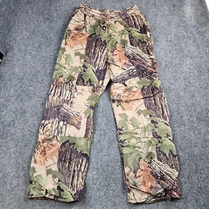 Vtg Cabelas Pants Mens Large Reg Dry-Plus Realtree Hunting Camo Fleece - Picture 1 of 14