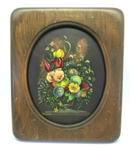 Blumen Kunstdruck Dorothea Bastanier gerahmt in Altholz Lot #1 - Bild 1 von 12