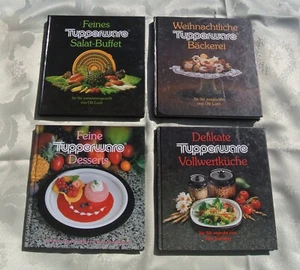 4 x Tupperware Kochbücher Vollwertküche, Backen, Salat Buffet, Desserts - Bild 1 von 10