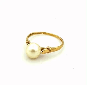 WUNDERSCHÖNER 18 KARAT GOLD RING - Perle - 1,52 g - Bild 1 von 3