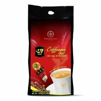 Trung Nguyen Legend G7 Instant Coffee 120 Packets 3 in 1 Vietnamese Coffeemix - image 1 of 4