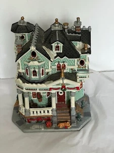 Victorian Porcelain Christmas Village House w Cord, Lemax Read Description - Picture 1 of 5