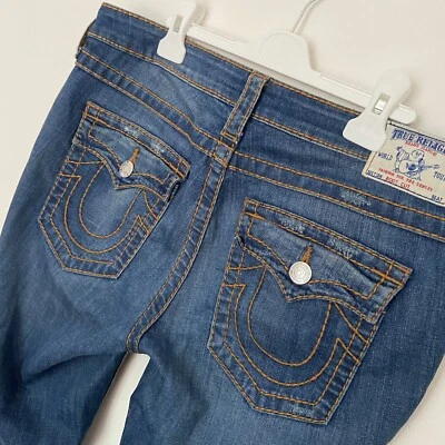 Vintage Y2K True Religion Bootcut Denim Jeans Size 31 W34 L26.5” - Image 1 of 4