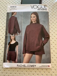 New Vogue Patterns V1912 Misses’ Top & Shorts B5 (8-16) Advanced - Picture 1 of 2