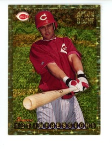 1995 Bowman Gold Foil  Aaron Boone RC #246 Cincinnati Reds