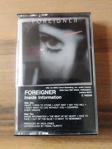 Foreigner  - Inside Information -  Cassette Tape 1987 With Case - Picture 1 of 6