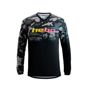 CAMISA HEBO PRO 24 TRIALS CAMUFLAJE ADULTO S M L XL XXL TODAS LAS TALLAS CAMISETA NEGRA - Imagen 1 de 10