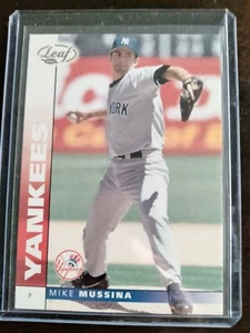 2002 Leaf Rookies and Stars Mike Mussina #89 PROMOTIONAL SAMPLE NM-MT or Better - Picture 1 of 2