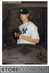 2005 Ultimate Collection #153 Colter Bean Rookie /275 Prospects RC Yankees