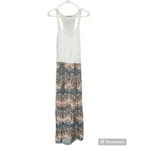 Pink Rose Sleeveless Boho Stretch Dress - Picture 1 of 3