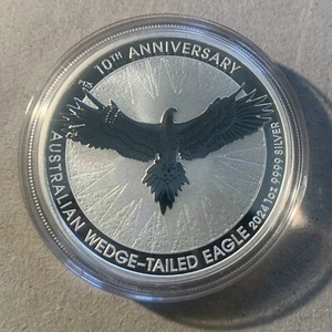2024 Australian Wedge-Tailed Eagle 10th Anniversary 1oz Silver Coin - Perth Mint - Picture 1 of 3